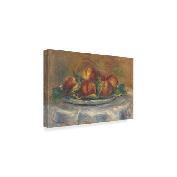 Pierre Auguste Renoir 'Peaches On A Plate' Canvas Art,30x47